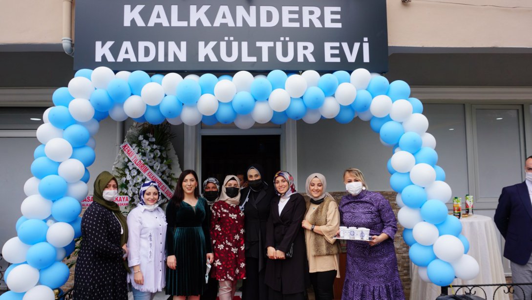 MÜDÜRÜMÜZ ENGİN EMEN KALKANDERE KADIN KÜLTÜR EVİ AÇILIŞINA KATILDI