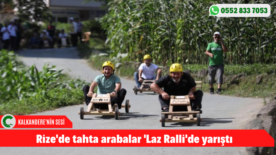 Rize’de tahta arabalar ‘Laz Ralli’de yarıştı