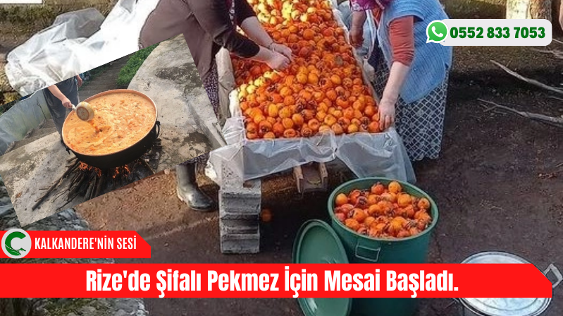 Rize’de Şifalı Pekmez İçin Mesai Başladı.