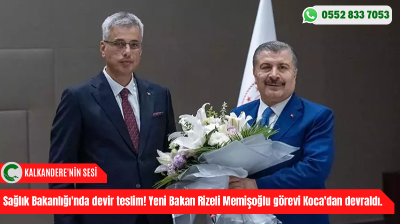Sağlık Bakanlığı’nda devir teslim! Yeni Bakan Rizeli Memişoğlu görevi Koca’dan devraldı