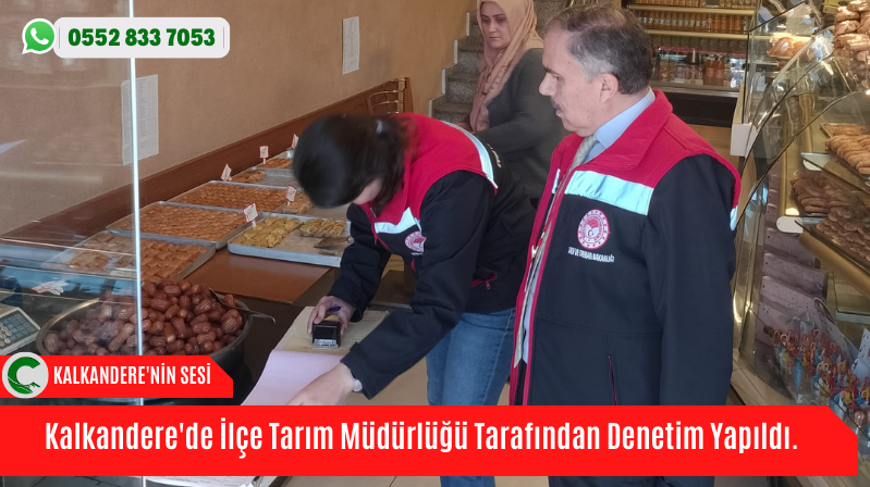 Kalkandere’de İlçe Tarım Müdürlüğü Tarafından Denetimler Yapıldı.