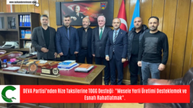 DEVA Partisi’nden Rize Taksilerine TOGG Desteği: “Mesele Yerli Üretimi Desteklemek ve Esnafı Rahatlatmak”