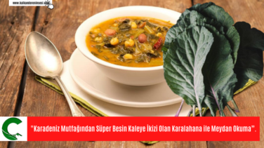 “Karadeniz Mutfağından Süper Besin Kaleye İkizi Olan Karalahana ile Meydan Okuma”