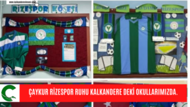 ÇAYKUR RİZESPOR RUHU KALKANDERE DEKİ OKULLARIMIZDA