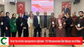 Rize’de Kritik Saniyelerin Eğitimi: 112 Personeline Üst Düzey Sertifika.